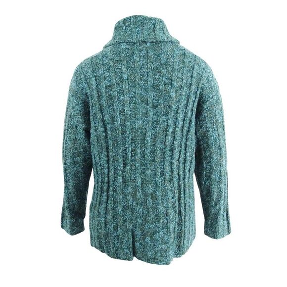 Sutton Studio Womens  Cowl-neck Oversized Sweater (Medium, Teal) - Picture 2 of 2